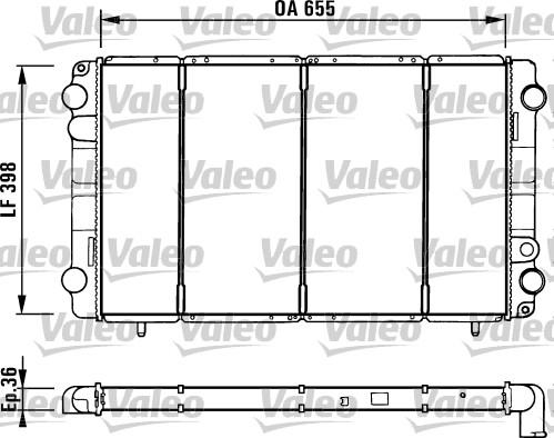 Valeo 730944 - Jäähdytin,moottorin jäähdytys inparts.fi