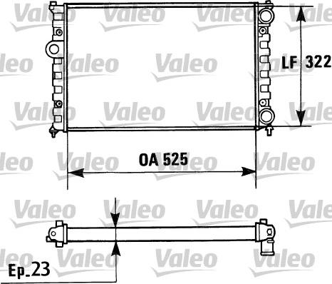 Valeo 730948 - Jäähdytin,moottorin jäähdytys inparts.fi