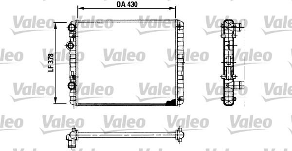 Valeo 730956 - Jäähdytin,moottorin jäähdytys inparts.fi