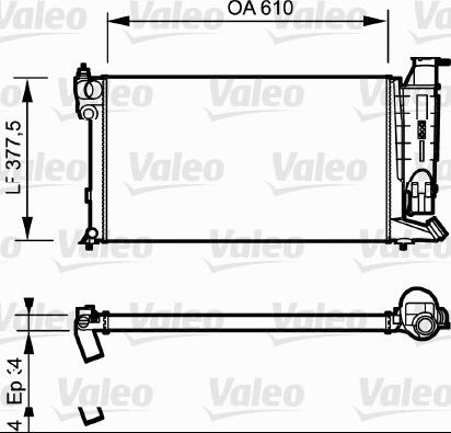 Valeo 730985 - Jäähdytin,moottorin jäähdytys inparts.fi