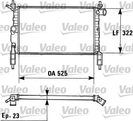 Valeo 730975 - Jäähdytin,moottorin jäähdytys inparts.fi