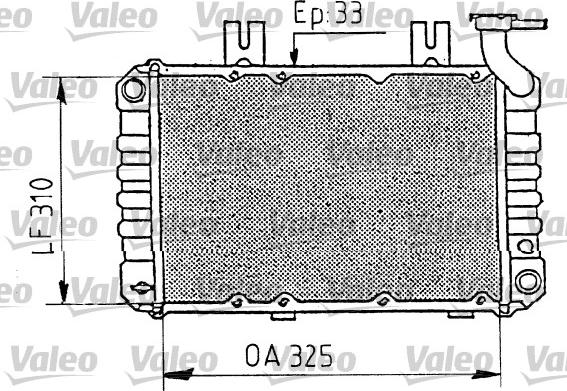 Valeo 730411 - Jäähdytin,moottorin jäähdytys inparts.fi