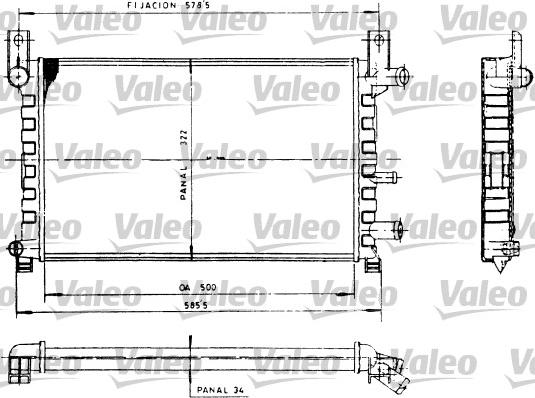 Valeo 730483 - Jäähdytin,moottorin jäähdytys inparts.fi