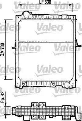 Valeo 730543 - Jäähdytin,moottorin jäähdytys inparts.fi