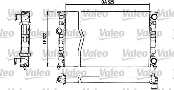 Valeo 730505 - Jäähdytin,moottorin jäähdytys inparts.fi