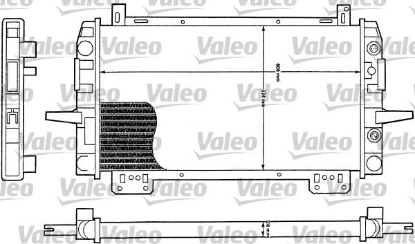 Valeo 730111 - Jäähdytin,moottorin jäähdytys inparts.fi