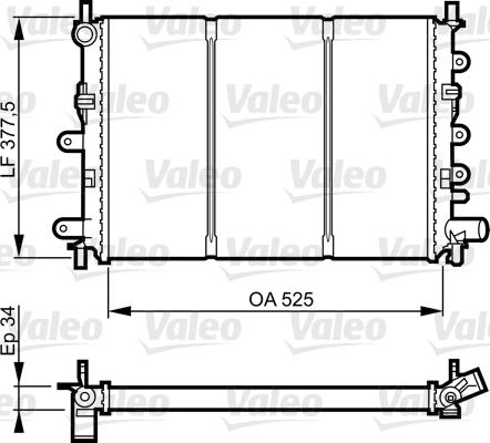 Valeo 730858 - Jäähdytin,moottorin jäähdytys inparts.fi