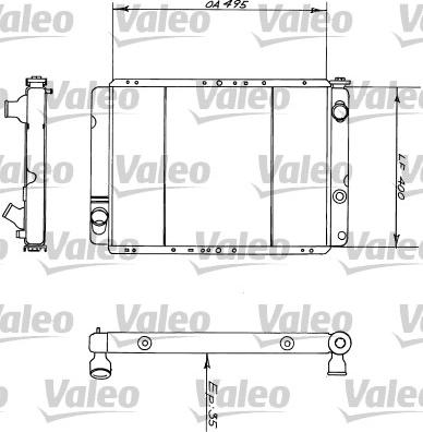 Valeo 730394 - Jäähdytin,moottorin jäähdytys inparts.fi