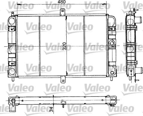 Valeo 730317 - Jäähdytin,moottorin jäähdytys inparts.fi