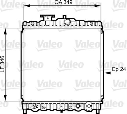 Valeo 731458 - Jäähdytin,moottorin jäähdytys inparts.fi