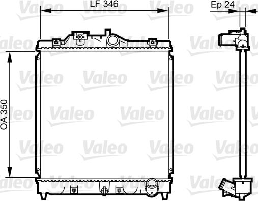 Valeo 731434 - Jäähdytin,moottorin jäähdytys inparts.fi