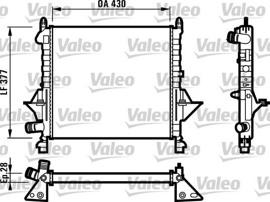 Valeo 731552 - Jäähdytin,moottorin jäähdytys inparts.fi