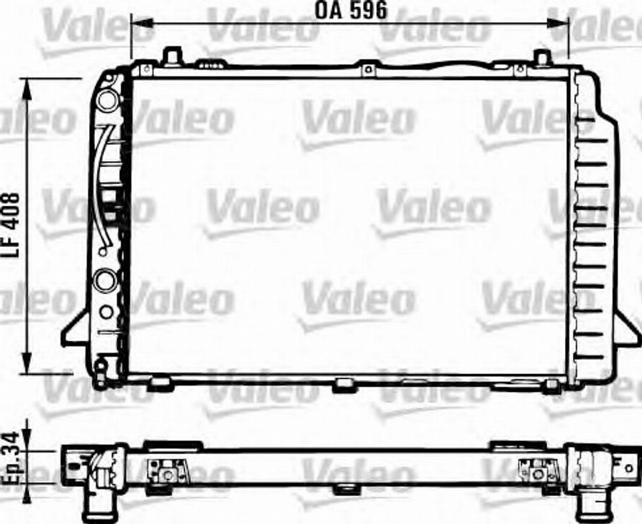 Valeo 731502 - Jäähdytin,moottorin jäähdytys inparts.fi