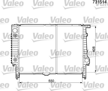 Valeo 731514 - Jäähdytin,moottorin jäähdytys inparts.fi