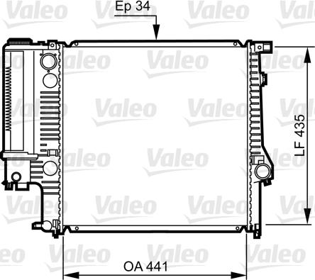 Valeo 731512 - Jäähdytin,moottorin jäähdytys inparts.fi