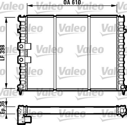 Valeo 731584 - Jäähdytin,moottorin jäähdytys inparts.fi