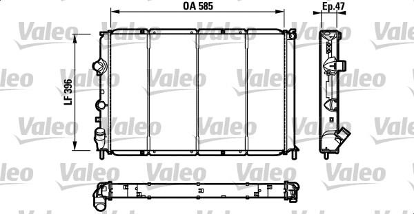 Valeo 731538 - Jäähdytin,moottorin jäähdytys inparts.fi