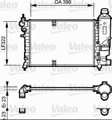 Valeo 731528 - Jäähdytin,moottorin jäähdytys inparts.fi