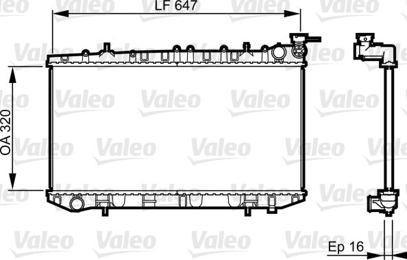 Valeo 731664 - Jäähdytin,moottorin jäähdytys inparts.fi