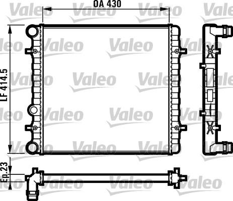 Valeo 731607 - Jäähdytin,moottorin jäähdytys inparts.fi