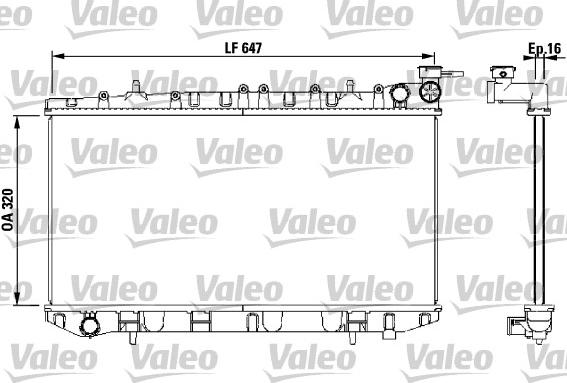 Valeo 731670 - Jäähdytin,moottorin jäähdytys inparts.fi