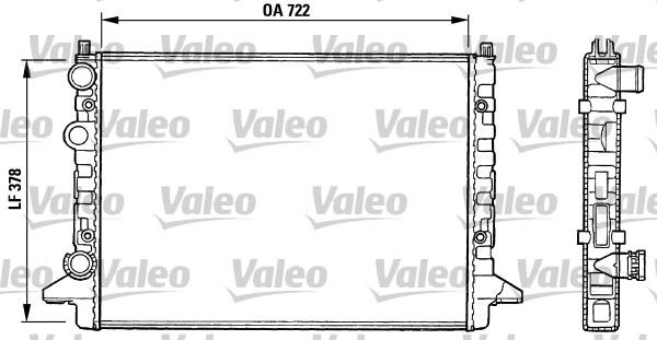 Valeo 731008 - Jäähdytin,moottorin jäähdytys inparts.fi