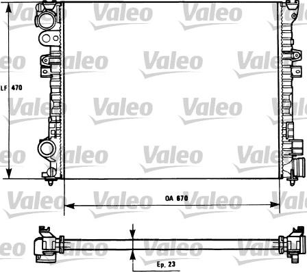 Valeo 731166 - Jäähdytin,moottorin jäähdytys inparts.fi