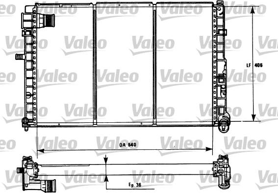 Valeo 731185 - Jäähdytin,moottorin jäähdytys inparts.fi