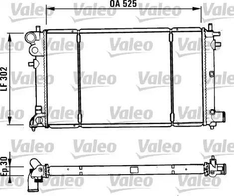 Valeo 731186 - Jäähdytin,moottorin jäähdytys inparts.fi