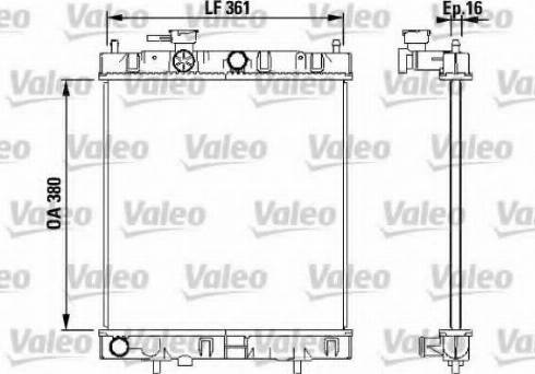 Valeo 731852 - Jäähdytin,moottorin jäähdytys inparts.fi