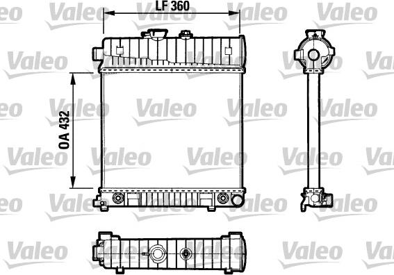 Valeo 731804 - Jäähdytin,moottorin jäähdytys inparts.fi