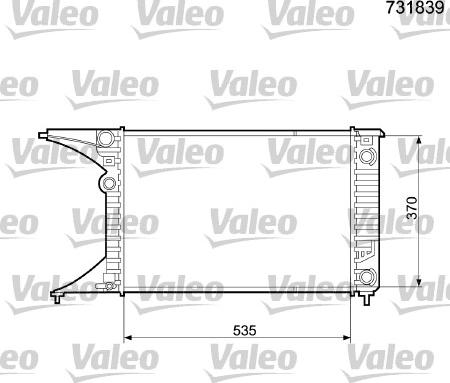 Valeo 731839 - Jäähdytin,moottorin jäähdytys inparts.fi