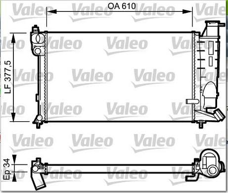 Valeo 731391 - Jäähdytin,moottorin jäähdytys inparts.fi