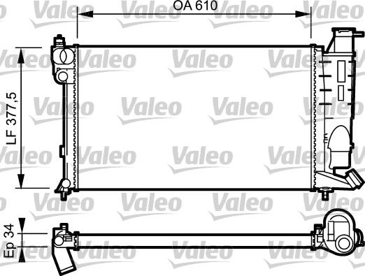 Valeo 731389 - Jäähdytin,moottorin jäähdytys inparts.fi