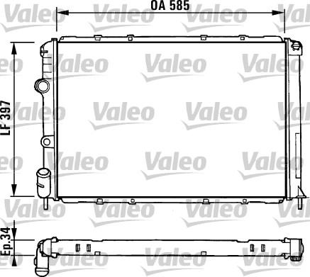 Valeo 731380 - Jäähdytin,moottorin jäähdytys inparts.fi