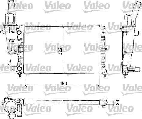 Valeo 731375 - Jäähdytin,moottorin jäähdytys inparts.fi