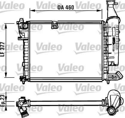 Valeo 731295 - Jäähdytin,moottorin jäähdytys inparts.fi