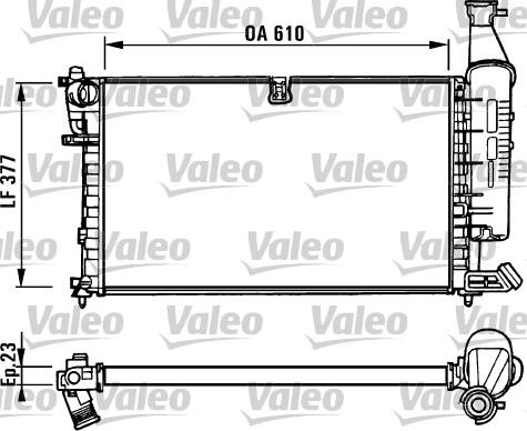 Valeo 731296 - Jäähdytin,moottorin jäähdytys inparts.fi