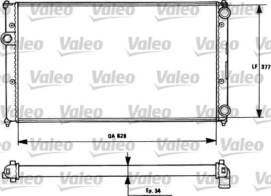 Valeo 731265 - Jäähdytin,moottorin jäähdytys inparts.fi