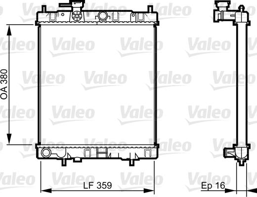 Valeo 731287 - Jäähdytin,moottorin jäähdytys inparts.fi