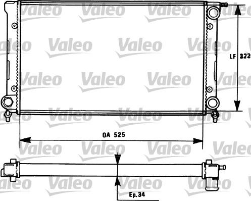 Valeo 731272 - Jäähdytin,moottorin jäähdytys inparts.fi