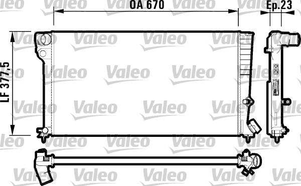 Valeo 731744 - Jäähdytin,moottorin jäähdytys inparts.fi