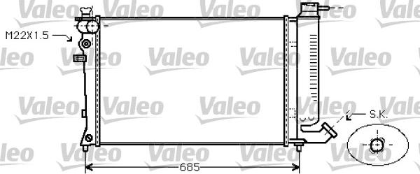 Valeo 731753 - Jäähdytin,moottorin jäähdytys inparts.fi