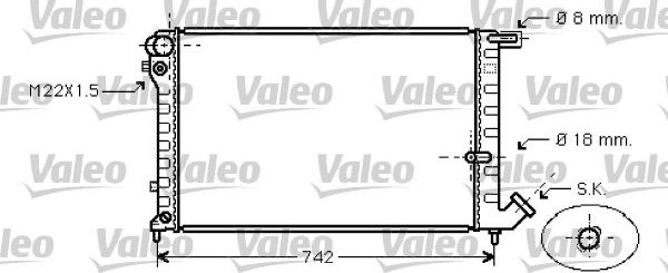 Valeo 731752 - Jäähdytin,moottorin jäähdytys inparts.fi