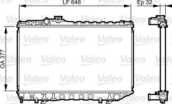 Valeo 731716 - Jäähdytin,moottorin jäähdytys inparts.fi