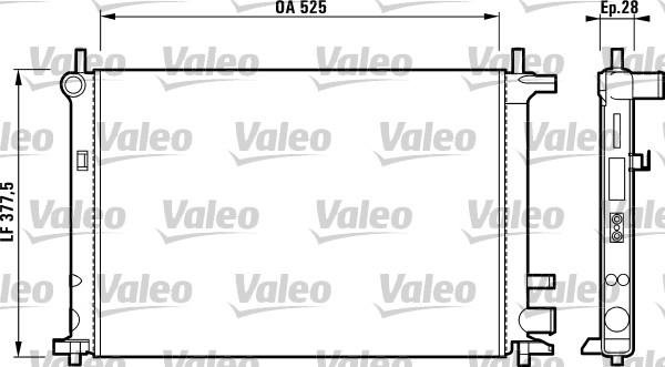 Valeo 731736 - Jäähdytin,moottorin jäähdytys inparts.fi