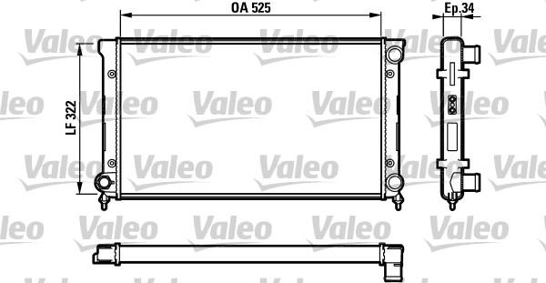 Valeo 731729 - Jäähdytin,moottorin jäähdytys inparts.fi