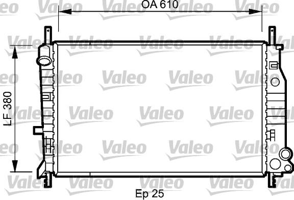 Valeo 731724 - Jäähdytin,moottorin jäähdytys inparts.fi