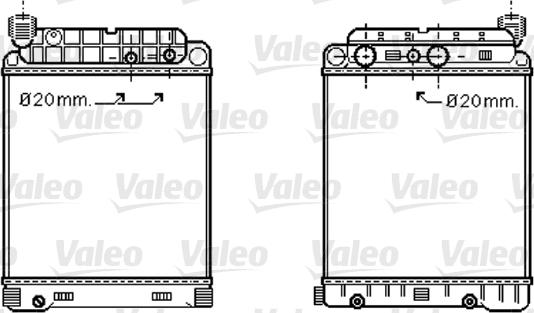 Valeo 733416 - Jäähdytin,moottorin jäähdytys inparts.fi