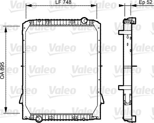 Valeo 733482 - Jäähdytin,moottorin jäähdytys inparts.fi